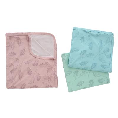 China Sustainable Wholesale Casual Solid Custom Baby Blanket Knitted Blankets For Newborns for sale