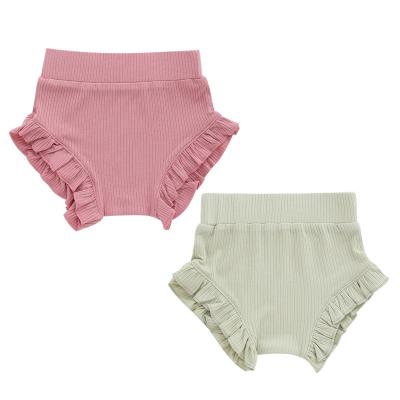 China Breathable Fashion Solid Short Pants Trendy Wholesale Baby Clothes Printed Bloomers for sale