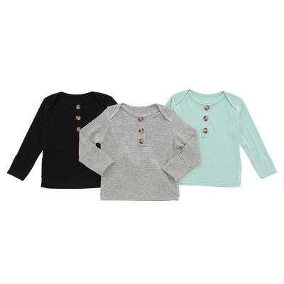 China Breathable Wholesale Long Sleeve T Shirts Knitted Clothes Long Sleeve T Shirts for sale