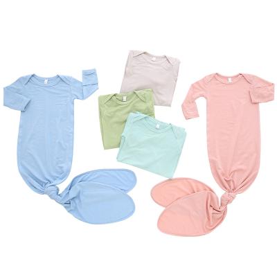 China High Quality Long Sleeve Most Popular Fashion Clothes For Newborn Baby Solid Color Pajamas for sale