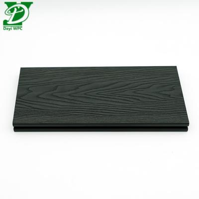 China 3D Deep Embossed WPC Hollow Outdoor Decking for sale