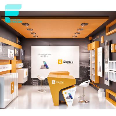 China Mobile/Factory Sale Electronic Store Wall Mounted Display Cabinet For Mobile Phone Store Mall Display Props Mobile Phone Showroom Design for sale