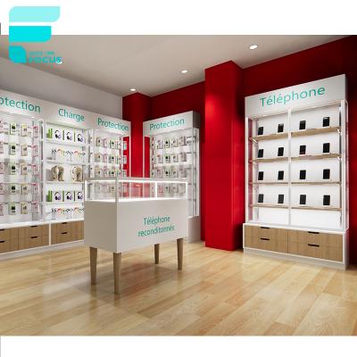 China Retail store mobile phone retail store design mobile phone display showcase mobile store interior design for sale