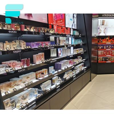 China Fashionable Cosmetic Stylish Makeup Shop Showcase Display Furniture Furniture Station Interior Design for sale