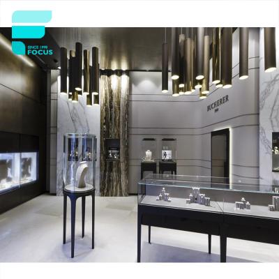 China High End Jewelry Store Jewelry Showcase Show Customized Jewelry Furniture Display With 3D Jewelry Store Interior Design for sale