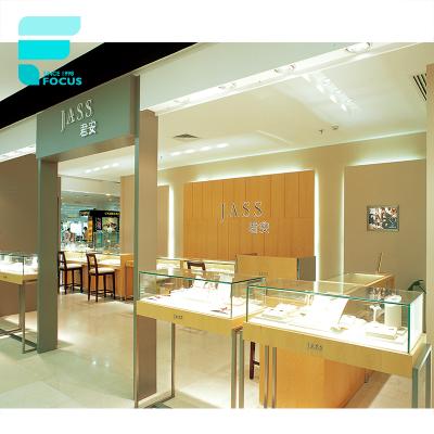 China Latest jewelry shop design for jewelry store jewelry shop furniture design custom jewelry display showcase counter for sale