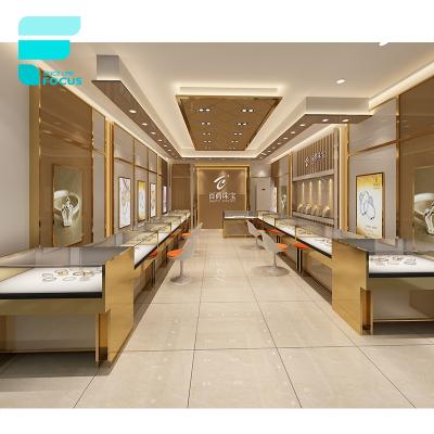 China Jewelry Shop Display Table Jewelry Shop Display Table Retail Gold Jewelry Shop Counter Luxury Jewelry Showcase Jewelry Shop for sale