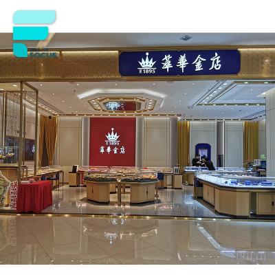 China Glass Jewelry Display Showcase Eco - Friendly Material Jewelry Store Shows Jewelry Store Interior Design High End Furniture for sale