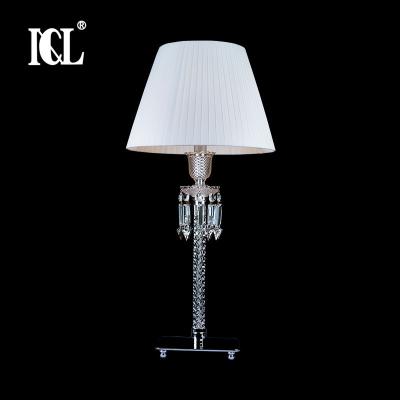 China New Arrival E14 G9 Modern Warm Modern Luxury Bedroom 60w Indoor Hotel Crystal Table Light for sale