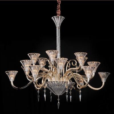 China Industrial Wholesale Baccarat Luxury Modern Style Indoor Hotel Hanging Lights Pendant Light Chandelier for sale