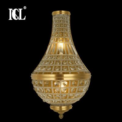 China Modern Luxury Indoor Bedroom Crystal Chandeliers Living Room Arms E14 G9 60W Decoration Cooper Chandeliers for sale