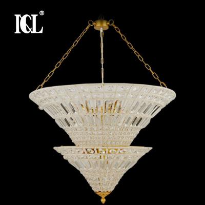 China Modern Classic High Lumen Hotel Luxury Indoor Villa 60w Crystal Chandelier Pendant Light for sale