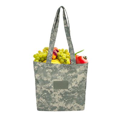 China Rope Handle USA ACU PVC 600D Light Army 3 Day Delivery Camouflage Eco-friendly Military Shopping Bag Custom Logo for sale