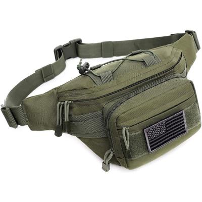 China Custom Water Proof Polyester Sports Waist Bag Men Waist Bag Camouflage Color Military Tactical Pussy Pack for sale