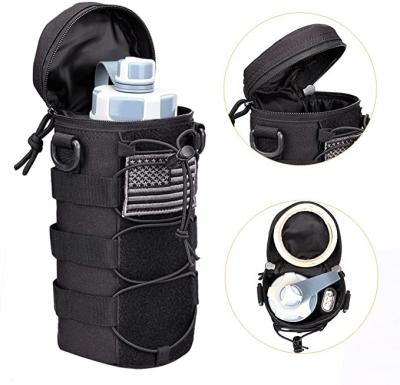 China Tactical Water Bottle Pouch Ployester Gear Molle Holder Storage Bag For Carrier 32oz for sale