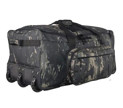 China Vintage Deployment Trolley Duffel Bag Military Tactical Wheeled Heavy Duty Camping Bag for sale