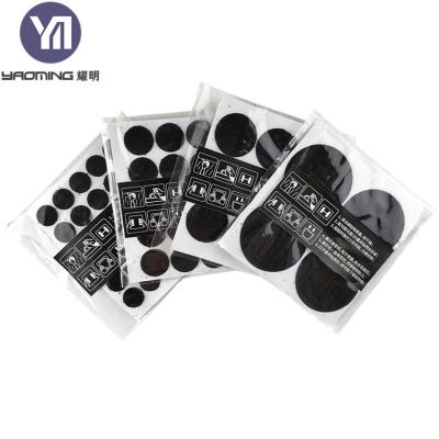 China Durable Strong Sticky Self Adhesive White Black Round Hook And Loop Straps Dots Coin Sheets for sale