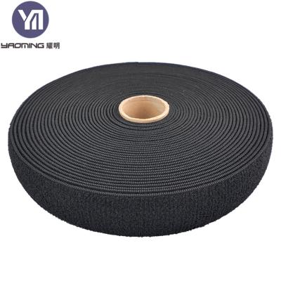 China Customized Viable Size Fabric Soft Hook And Loop Sew On Knitted Loop Elastic Surface for sale