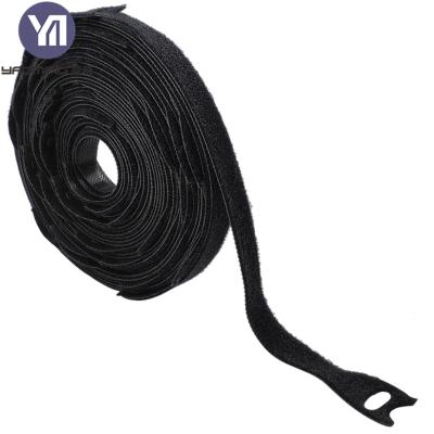 China Slender Manufacturer Available Sustainable Garden Washable 100% Logo Hook And Loop Nylon Strap Back To Back Tie Down for sale