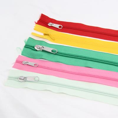 China Other Hot Sale Garment Accessories Clothing Coat Bag Sewing Multicolor Custom Open Nylon Metal Zipper for sale