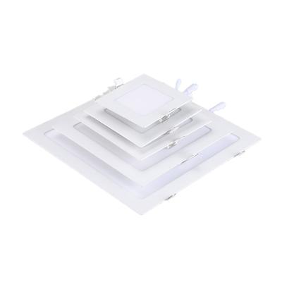 China Factory Modern Ultra Thin Ceiling 3W 9W 12W 15W 18W 24W Square Backlight Recessed Mounted LED Panel Light for sale