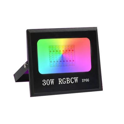 China Hot Selling Smart LANDSCAPE RGB IP66 Wifi Flood Light Control with APP and RGBW Remote Control Multi Color Changing Outdoor Flood Lights for sale