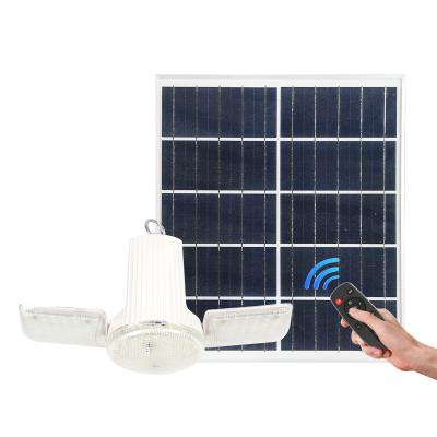 China Residential Wholesale Camping ABS Fan Blade Foldable Lounge Garage and Outdoor LED Solar Light for sale