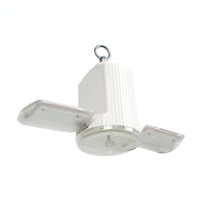 China New Residential Ac220v LED Fan Blade Light Bulb With B22 Holder Folding Four Leaf Lamp Ceiling Light With Solar Panel for sale