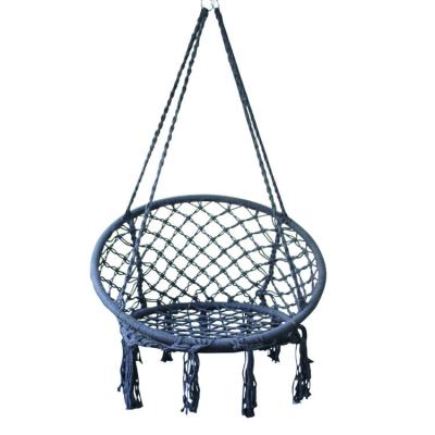 China Leisure Style OEM Customization Hang Hammock Outdoor Furniture Macrame Swing Chair Garden Swing Chair for sale