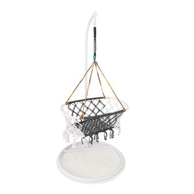 China Durable Portable Baby Hutch Cradle Swing Bed Baby Swing Hanging Cradle with Macrame for sale