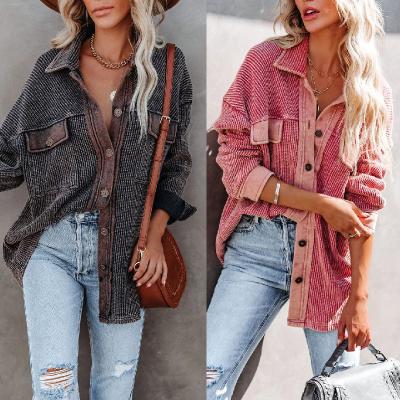 China Women Clothing Autumn Shirts Knitted Coat Streetwear Women's Fashion Anti-Shrink Long Tops Loose Casual Jacket Female for sale