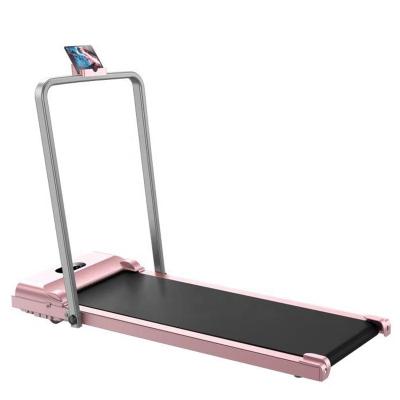 China Hot-selling Home Product Portable Folding Pad Smart Walking Flat Treadmill Mini With Remote Control System for sale