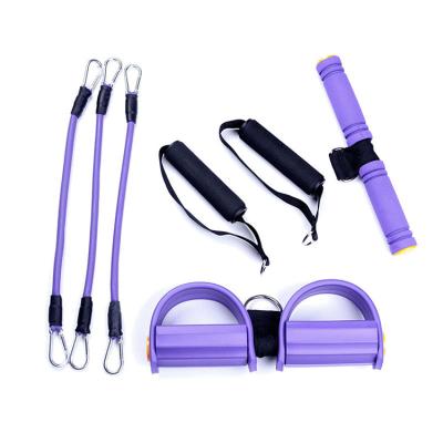 China Durable Home Gym Fitness Yoga Stretch Band Material Male Female Training High Elastic Rope for sale