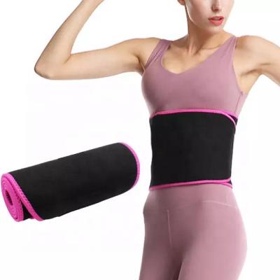 China Neoprene/Nylon OEM Customized Color Logo New Printing Sweat Slimming Sweat Belt Waist Support Women Running To Lose Weight for sale