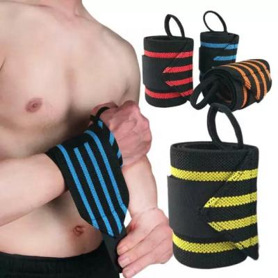 China Universal Custom Fitness Weightlifting Wrist Wraps Weightlifting Wristband Hand Support Multicolor Breathable Gym Wrist Wraps Brace for sale