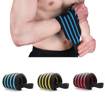 China Universal Custom Weightlifting Wrist Wraps Bandage Support Straps Gloves Gym Fitness Training Wristband Adjust Wrist for sale