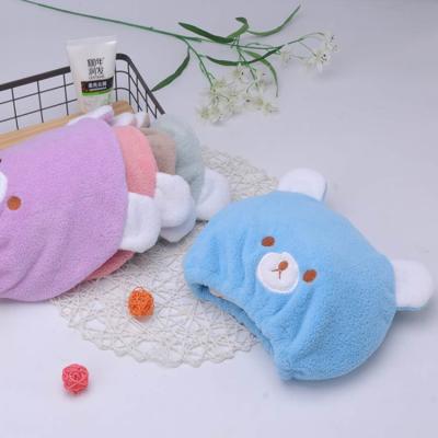 China 2021 QUICK DRY hooded hats dry hair bathing hat Microfiber bear towel hair turban cute dry hair hat for sale