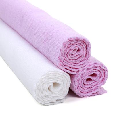 China Small Durable Solid Rectangle Towels For Double Sides Forehead Microfiber Wash Bath White Purple 30x75cm Twist Loop Towel for sale