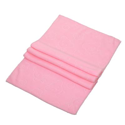 China Sustainable Printing Rectangle Wash Towel For Face Bath Hotel Double Sides Microfiber Twist Loop Towel for sale