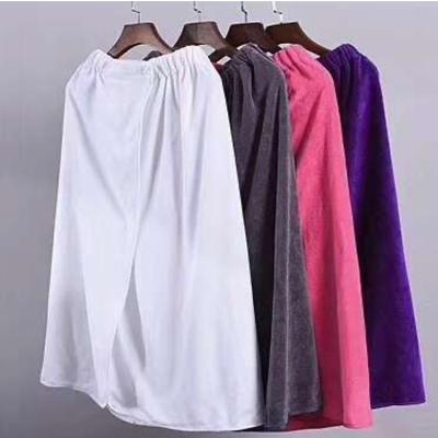 China Hot Selling Super Absorbent Women Microfiber Bath Skirt Microfiber Spa Shower Bath Towel Home Skirt Child Safe for sale