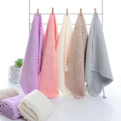 China Wholesale Customized Viable Solid Color Logo 30x30cm Cleaning Reusable Towel Ultrathin Fiber Household Towel for sale