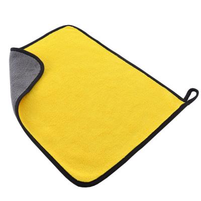 China Factory Wholesale Cheap Car Home Factory Wholesale Custom Size Double Sided Absorbent Coral Fleece Car Wiping Towel Double Sided Absorbent Quick Dry Cleaning Towel for sale