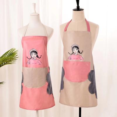 China Factory Wholesale Cheap Food/Beverage Waterproof Apron Printted Kitchen Apron Eco Friendly Custom Kitchen Cooking Aprons for sale