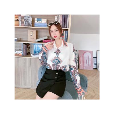 China Cheap Repro Custom Made Ladies Blouse Women Anti Pilling Shirts Sexy Plus Size Women's Blouses And Shirts for sale