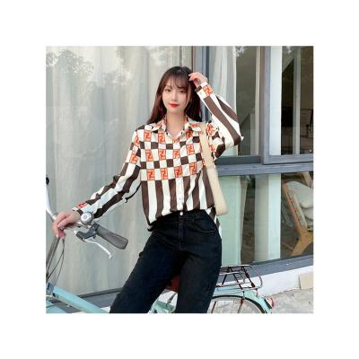 China Spring New Beauty Anti-pilling Mannequin Slim Button Long Sleeve Shirts For Women for sale