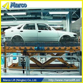 China Maximize Productivity Weight Level Marco Twin Scissor Lift Table for Automobile Production for sale