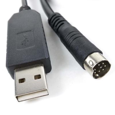 China COMPUTER FTDI USB CAT Programming Cable Yaesu 8 Pin Mini Din for sale