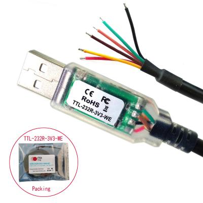 China COMPUTER TTL-232R-5V-WE FT232 USB UART TTL Compatible FTDI Cable TTL-232R-3V3-WE FT232RQ for Programming Flasher Kabel PLC for sale