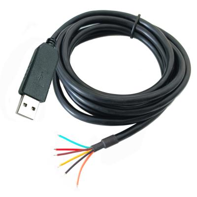 China Mobile Phone FTDI FT230X USB UART TTL to Serial USB Wire End Adapter Cable for PLC programming or MCU console for sale