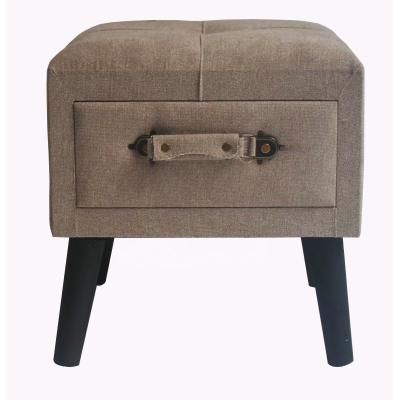 China Wholesale Storage Ottoman Square Velvet Upholstered Ottoman Small Stool for sale